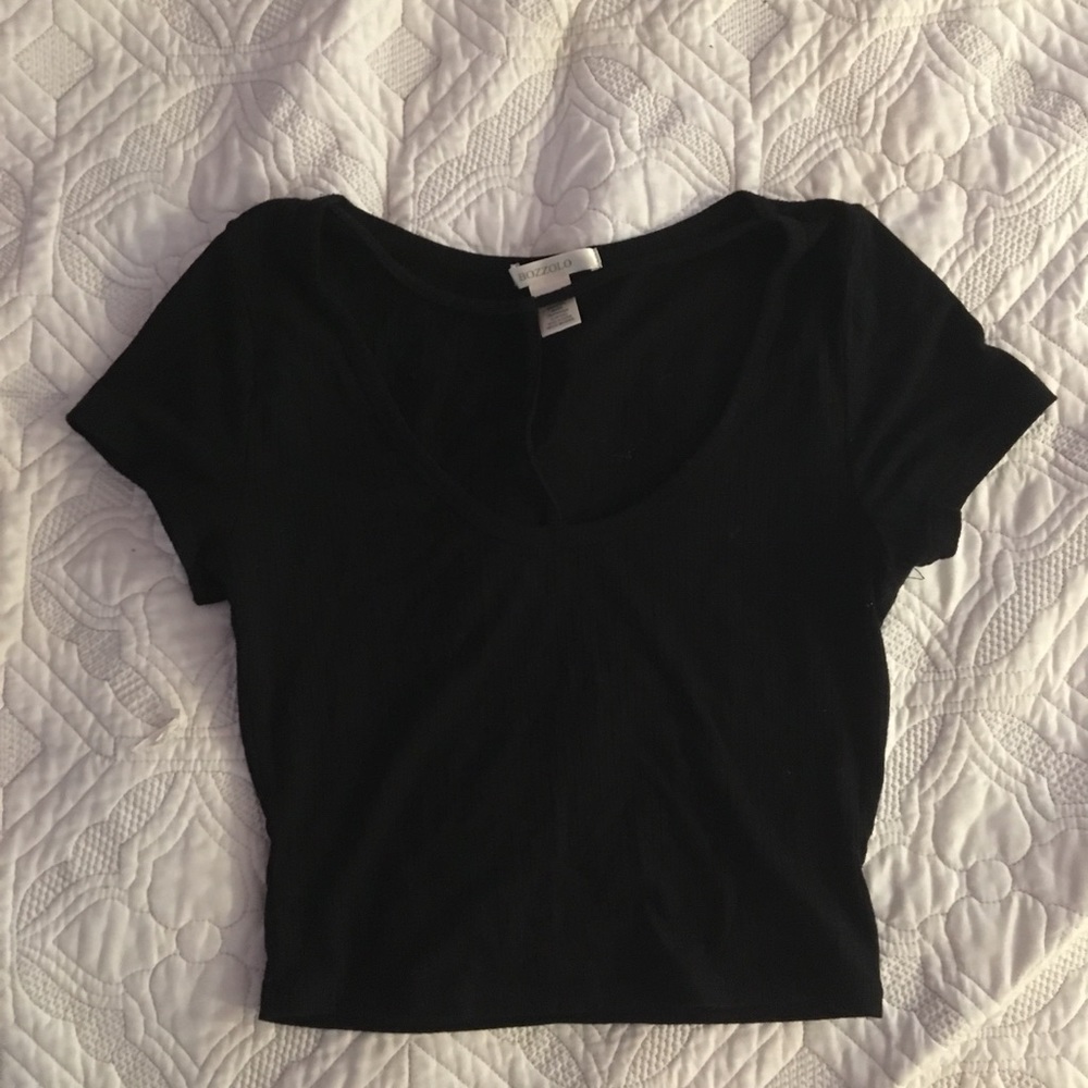 Bozzolo✨Cropped-Cross-Strapped Crop Tee